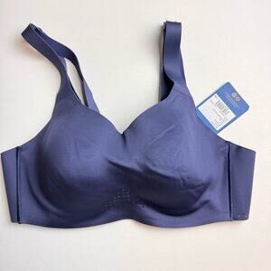 Brooks Women's Navy Athletic Sporty Workout Underwire Run Bra Sz 34C NWT